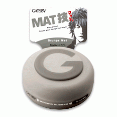 Gatsby Moving Rubber Grunge Mat (Grey) Hair Wax 80g