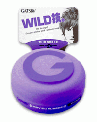 Gatsby Moving Rubber Wild Shake (Purple) Hair Wax 80g